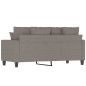 vidaXL Sofá de 2 plazas de tela gris taupé 140 cm vidaXL Sofá de 2 plazas de tela gris taupé 140 cm