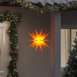 vidaXL Lámpara de Navidad con LED plegable amarilla 43 cm