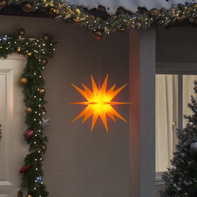 vidaXL Lámpara de Navidad con LED plegable amarilla 43 cm vidaXL Lámpara de Navidad con LED plegable amarilla 43 cm