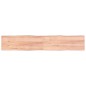 vidaXL Tablero mesa madera tratada borde natural marrón 220x40x(2-6)cm vidaXL Tablero mesa madera tratada borde natural marrón 220x40x(2-6)cm