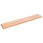 vidaXL Tablero mesa madera tratada borde natural marrón 220x40x(2-6)cm vidaXL Tablero mesa madera tratada borde natural marrón 220x40x(2-6)cm