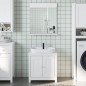 vidaXL Juego de muebles de baño BERG 2 pzas madera maciza pino blanco vidaXL Juego de muebles de baño BERG 2 pzas madera maciza pino blanco