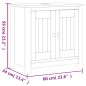 vidaXL Juego de muebles de baño BERG 2 pzas madera maciza pino blanco vidaXL Juego de muebles de baño BERG 2 pzas madera maciza pino blanco