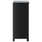 vidaXL Mueble de baño BERG madera maciza de pino negro 69,5x34x80 cm vidaXL Mueble de baño BERG madera maciza de pino negro 69,5x34x80 cm