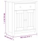 vidaXL Mueble de baño BERG madera maciza de pino negro 69,5x34x80 cm vidaXL Mueble de baño BERG madera maciza de pino negro 69,5x34x80 cm