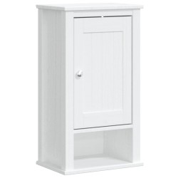 vidaXL Mueble pared baño BERG madera maciza pino blanco 40x27x71,5 cm