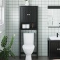 vidaXL Mueble para inodoro BERG madera maciza negro 60x27x164,5 cm vidaXL Mueble para inodoro BERG madera maciza negro 60x27x164,5 cm