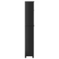 vidaXL Mueble para inodoro BERG madera maciza negro 60x27x164,5 cm vidaXL Mueble para inodoro BERG madera maciza negro 60x27x164,5 cm