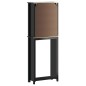 vidaXL Mueble para inodoro BERG madera maciza negro 60x27x164,5 cm vidaXL Mueble para inodoro BERG madera maciza negro 60x27x164,5 cm