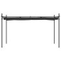 vidaXL Pérgola con cubierta retráctil gris antracita 395x292x230 cm vidaXL Pérgola con cubierta retráctil gris antracita 395x292x230 cm