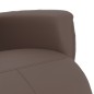 vidaXL Sillón reclinable con reposapiés cuero sintético marrón vidaXL Sillón reclinable con reposapiés cuero sintético marrón
