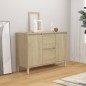 vidaXL Aparador de madera contrachapada color roble 103,5x35x70 cm vidaXL Aparador de madera contrachapada color roble 103,5x35x70 cm