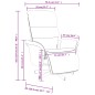 vidaXL Sillón reclinable de masaje con reposapiés tela marrón