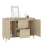 vidaXL Aparador de madera contrachapada color roble 103,5x35x70 cm vidaXL Aparador de madera contrachapada color roble 103,5x35x70 cm