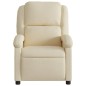 vidaXL Sillón reclinable de tela crema vidaXL Sillón reclinable de tela crema
