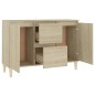 vidaXL Aparador de madera contrachapada color roble 103,5x35x70 cm vidaXL Aparador de madera contrachapada color roble 103,5x35x70 cm