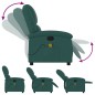 vidaXL Sillón de masaje reclinable de tela verde oscuro vidaXL Sillón de masaje reclinable de tela verde oscuro