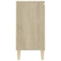 vidaXL Aparador de madera contrachapada color roble 103,5x35x70 cm vidaXL Aparador de madera contrachapada color roble 103,5x35x70 cm
