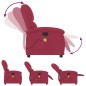 vidaXL Sillón de masaje reclinable de terciopelo vino tinto vidaXL Sillón de masaje reclinable de terciopelo vino tinto