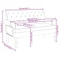 vidaXL Banco con respaldo tela gris claro 120x62x75,5 cm vidaXL Banco con respaldo tela gris claro 120x62x75,5 cm