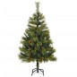 vidaXL Árbol Navidad artificial con bisagras 150 LED y bolas 120 cm vidaXL Árbol Navidad artificial con bisagras 150 LED y bolas 120 cm