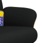 vidaXL Sillón reclinable de masaje con reposapiés tela negro vidaXL Sillón reclinable de masaje con reposapiés tela negro