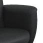 vidaXL Sillón reclinable con reposapiés cuero sintético negro vidaXL Sillón reclinable con reposapiés cuero sintético negro