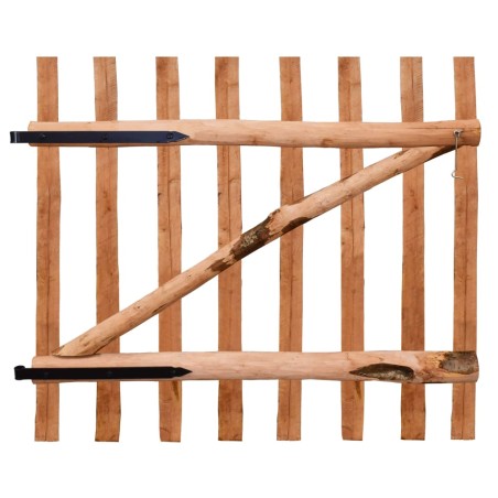vidaXL Puerta para valla 100x90cm madera de avellano impregnada