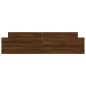 vidaXL Estructura de cama con cabecero piecero roble marrón 180x200 cm