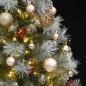 vidaXL Árbol Navidad artificial con bisagras 150 LED y bolas 120 cm vidaXL Árbol Navidad artificial con bisagras 150 LED y bolas 120 cm