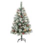 vidaXL Árbol Navidad artificial con bisagras 150 LED y bolas 120 cm vidaXL Árbol Navidad artificial con bisagras 150 LED y bolas 120 cm