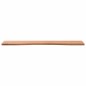 vidaXL Tablero de escritorio madera maciza de haya 80x(36-40)x1,5 cm