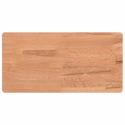 vidaXL Estante de pared madera maciza de haya 40x20x4 cm