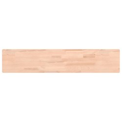 vidaXL Estante de pared madera maciza de haya 100x20x4 cm