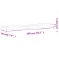 vidaXL Estante de pared madera maciza de haya 100x20x4 cm vidaXL Estante de pared madera maciza de haya 100x20x4 cm