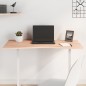 vidaXL Tablero de escritorio madera maciza de haya 100x(45-50)x1,5 cm