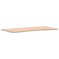 vidaXL Tablero de escritorio madera maciza de haya 100x(45-50)x1,5 cm