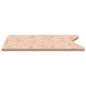vidaXL Tablero de escritorio madera maciza de haya 100x(45-50)x1,5 cm