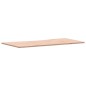 vidaXL Tablero de escritorio madera maciza de haya 100x(45-50)x1,5 cm