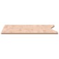 vidaXL Tablero de escritorio madera maciza de haya 100x(55-60)x1,5 cm
