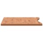 vidaXL Tablero de escritorio madera maciza de haya 110x(55-60)x2,5 cm