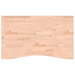 vidaXL Tablero de escritorio madera maciza de haya 100x(55-60)x2,5 cm