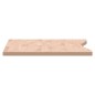vidaXL Tablero de escritorio madera maciza de haya 100x(55-60)x2,5 cm