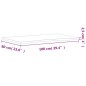 vidaXL Tablero de escritorio madera maciza de haya 100x(55-60)x2,5 cm
