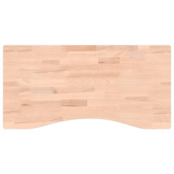 vidaXL Tablero de escritorio madera maciza de haya 80x(36-40)x4 cm