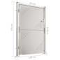 vidaXL Puerta de jardín de acero inoxidable 100x150 cm vidaXL Puerta de jardín de acero inoxidable 100x150 cm