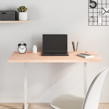 vidaXL Tablero de escritorio madera maciza de haya 100x50x2,5 cm