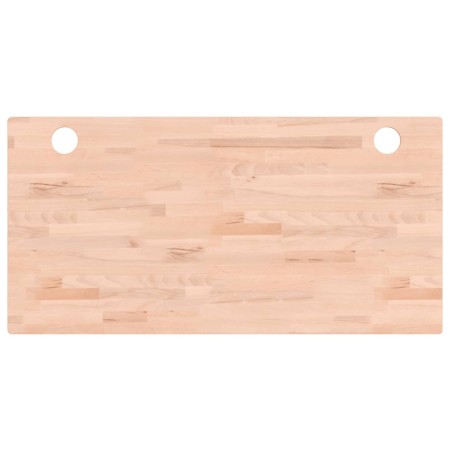 vidaXL Tablero de escritorio madera maciza de haya 100x50x2,5 cm