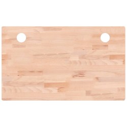vidaXL Tablero de escritorio madera maciza de haya 100x60x4 cm
