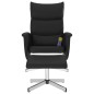 vidaXL Sillón reclinable masaje con reposapiés cuero sintético negro vidaXL Sillón reclinable masaje con reposapiés cuero sintético negro